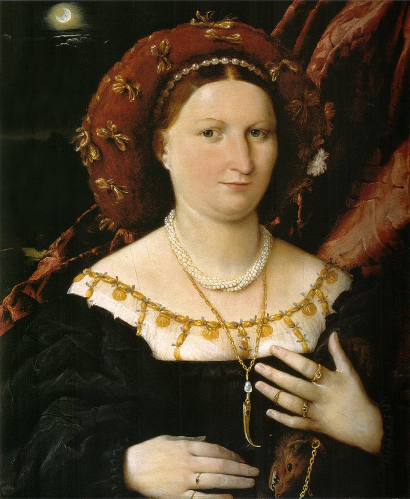 Portrait of Lucina Brembati by Lorenzo Lotto — Oil Painting Reproduction