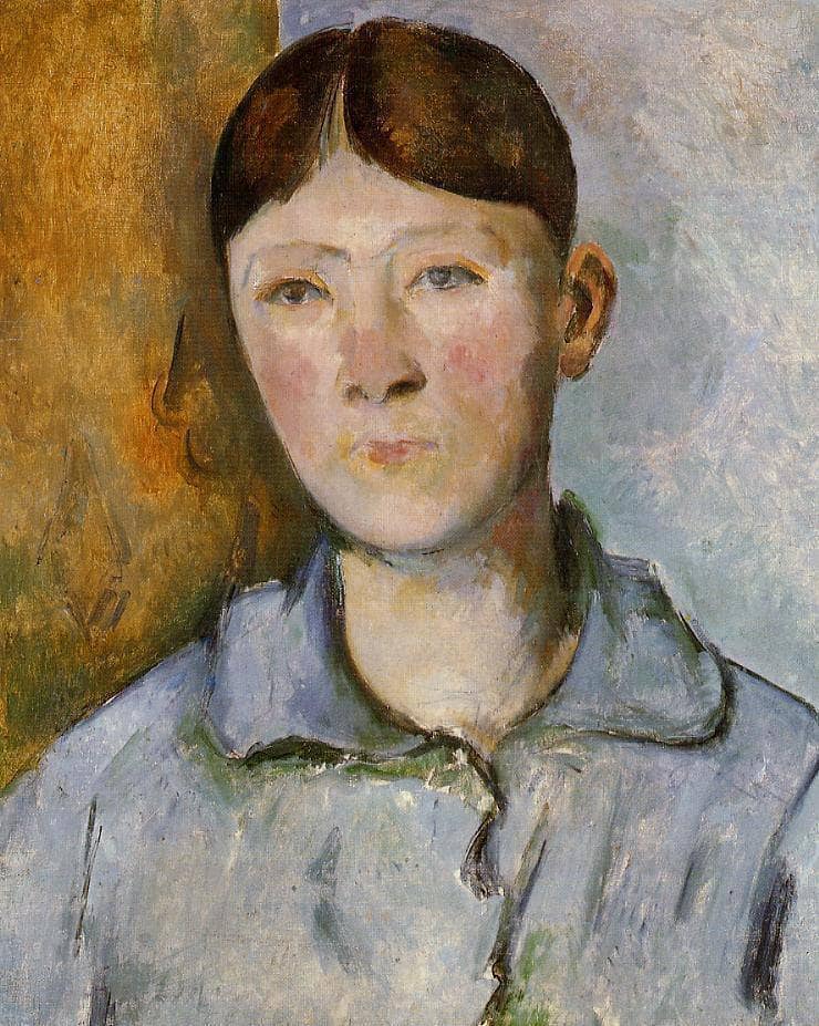 Portrait of Madame Cezanne by Paul Cezanne — Oil Painting Reproduction