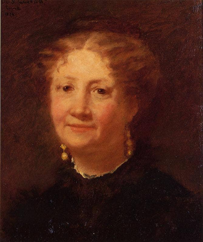 Portrait of Madame Cordier by Mary Cassatt — Oil Painting Reproduction