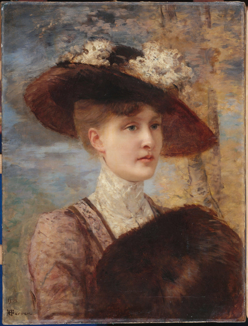 Portrait of Madame de Lorgeril by Henri Gervex — Oil Painting Reproduction