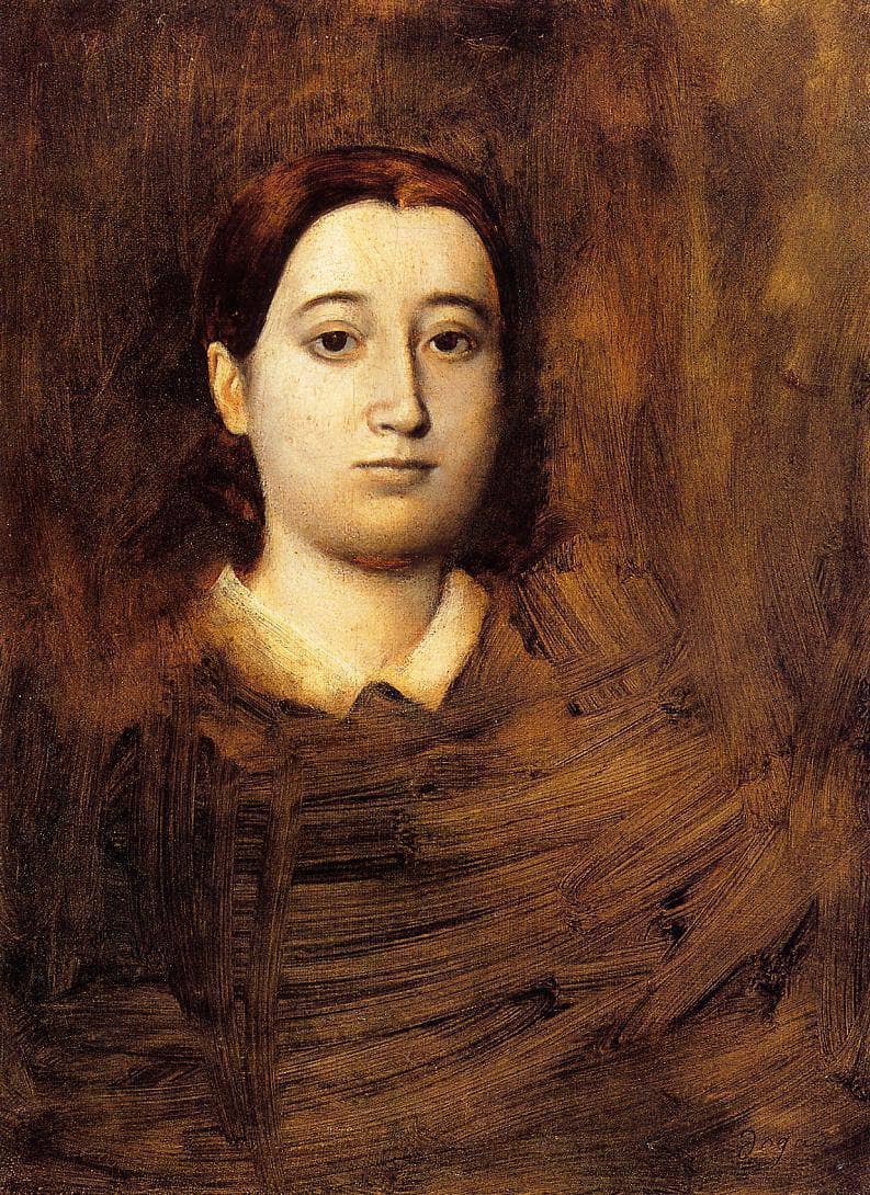 Portrait of Madame Edmondo Morbilli by Edgar Degas — Oil Painting Reproduction