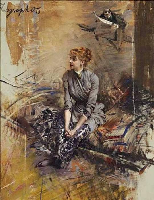 Ritratto di Madame Gabrielle Réjane by Giovanni Boldini — Oil Painting Reproduction