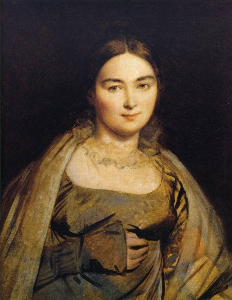 Portrait of Madame Ingres by Jean Auguste Dominique Ingres — Oil Painting Reproduction