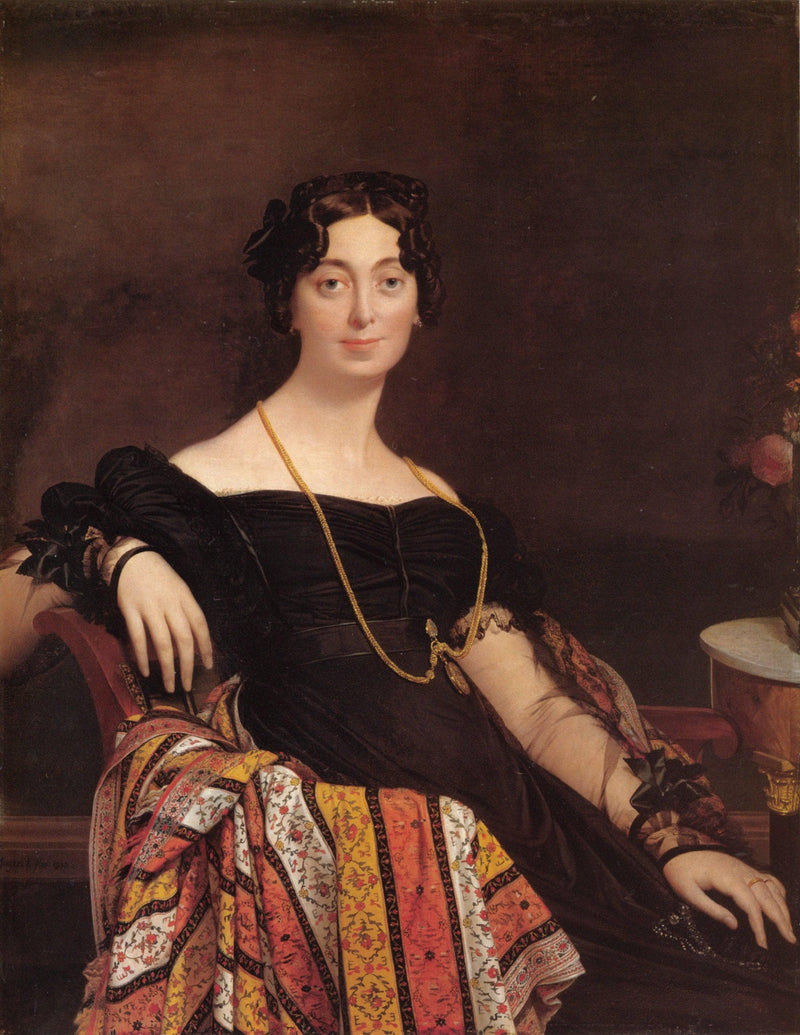 Portrait of Madame Leblanc by Jean Auguste Dominique Ingres — Oil Painting Reproduction
