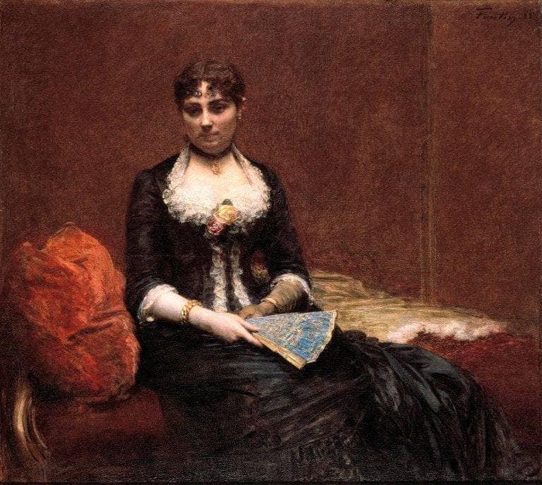 Portrait of Madame Léon Maître by Henri Fantin-Latour — Oil Painting Reproduction