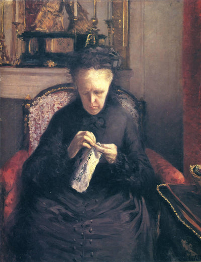 Portrait of Madame Martial Caillebotte in home office