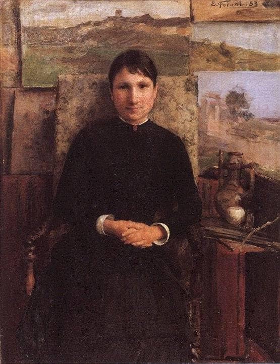 Portrait of Madame Petitjean by Émile Friant — Oil Painting Reproduction