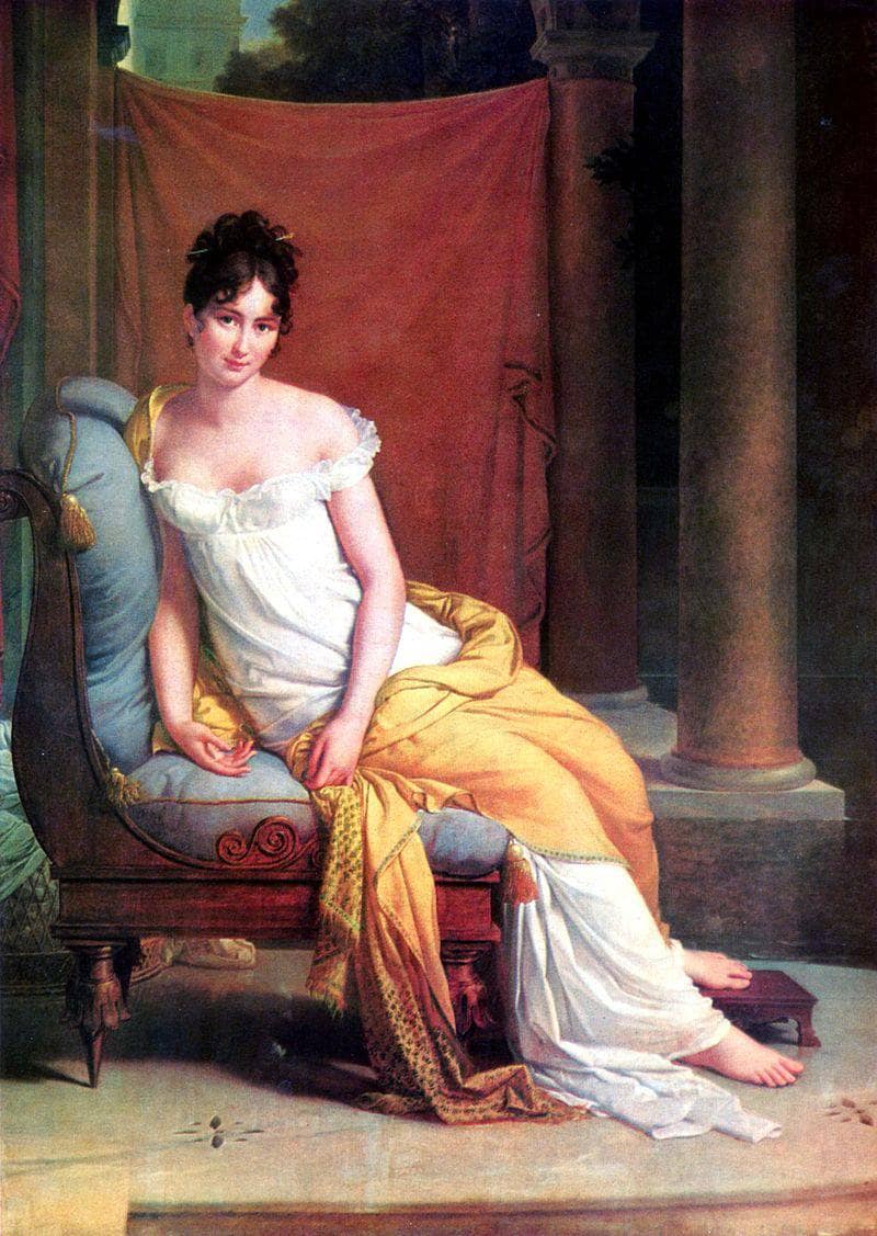 Portrait of Madame Recamier by François Gérard — Oil Painting Reproduction