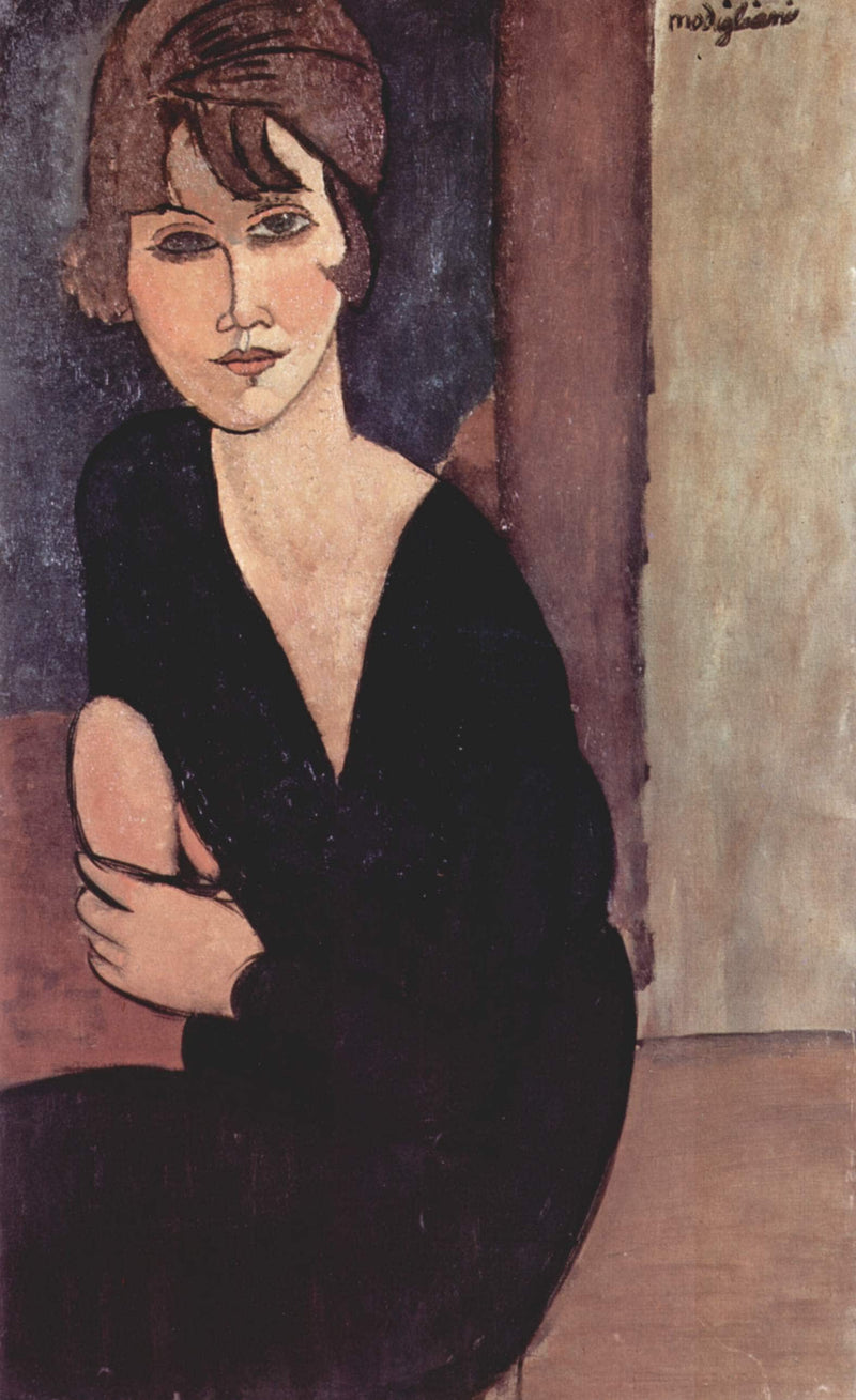 Portrait of Madame Reynouard by Amedeo Modigliani — Oil Painting Reproduction