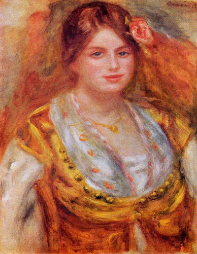 Portrait of Mademoiselle Francois in hallway