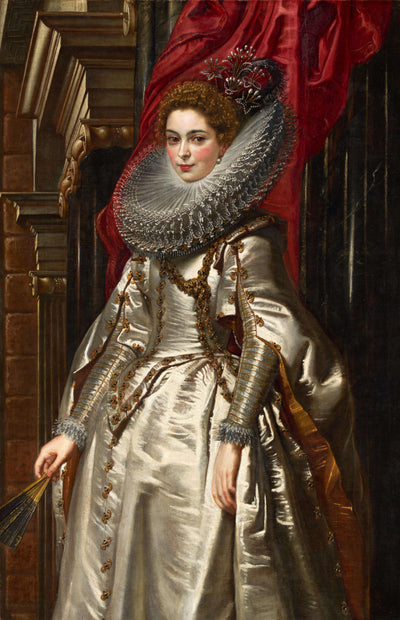 Portrait of Marchesa Brigida Spinola Doria in modern living room
