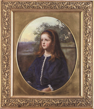 Portrait of Margaret Fuller Maitland in home office