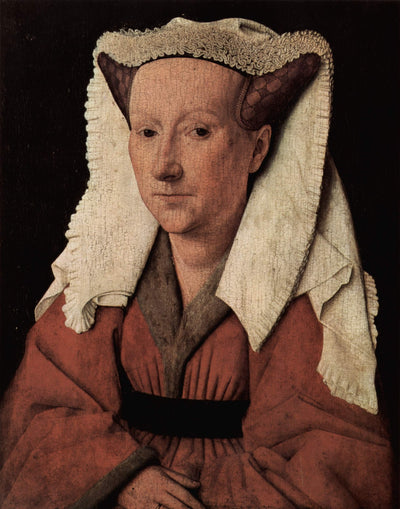 Portrait of Margaret van Eyck in home office