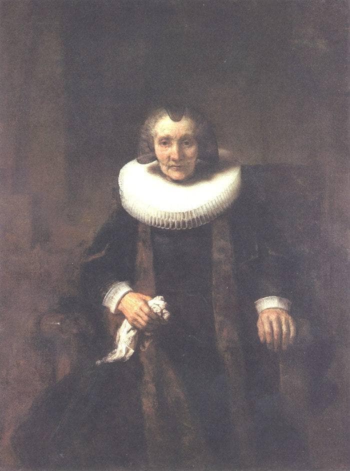 Portrait of Margheride Geer, Wife of Jacob Trip by Rembrandt — Oil Painting Reproduction