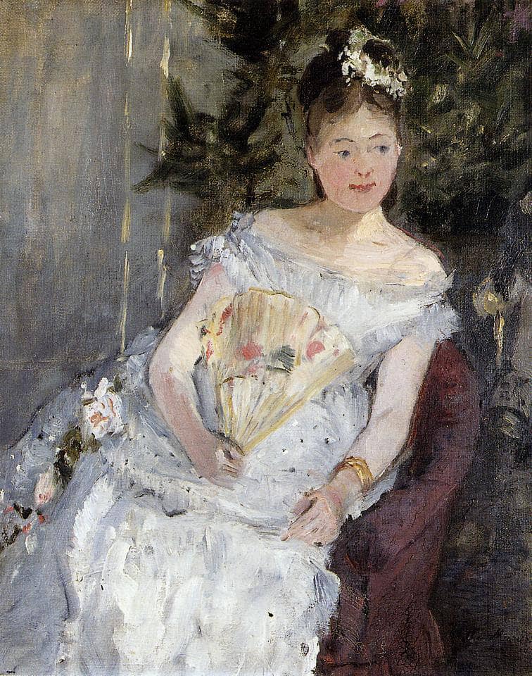 Portrait of Marguerite Carre (also known as Young Girl in a Ball Gown) by Berthe Morisot — Oil Painting Reproduction