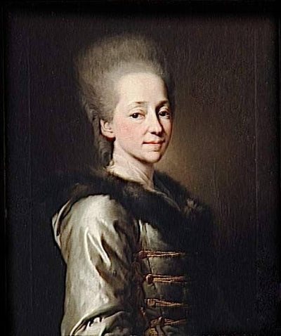 Portrait of Maria Palovna Narychkina in modern living room