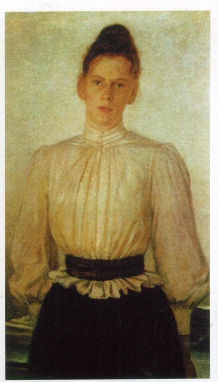Portrait of Maria Tolstaya, Leo Tolstoy's Daughter by Nikolai Ge — Oil Painting Reproduction