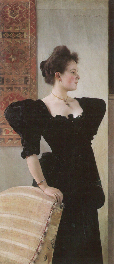Portrait of Marie Breunig in bedroom