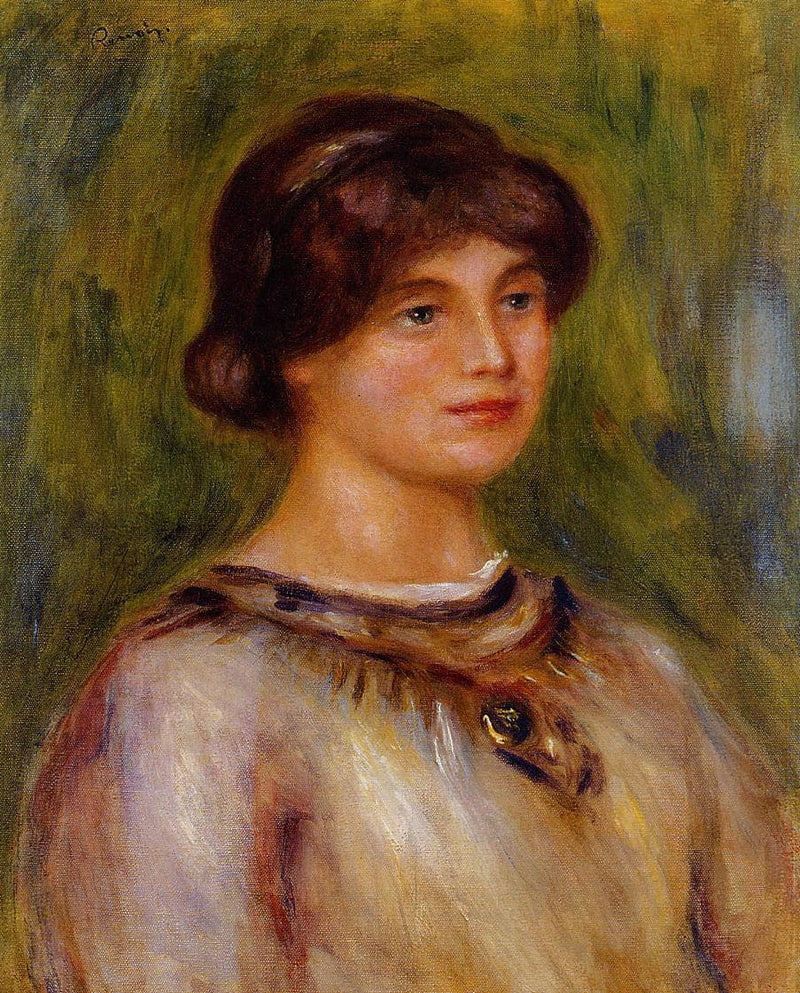 Portrait of Marie Lestringuez by Pierre-Auguste Renoir — Oil Painting Reproduction