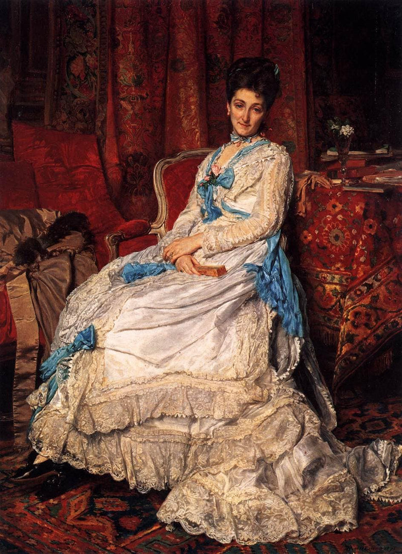 Portrait of Marquesa de Manzanedo by Ernest Meissonier — Oil Painting Reproduction