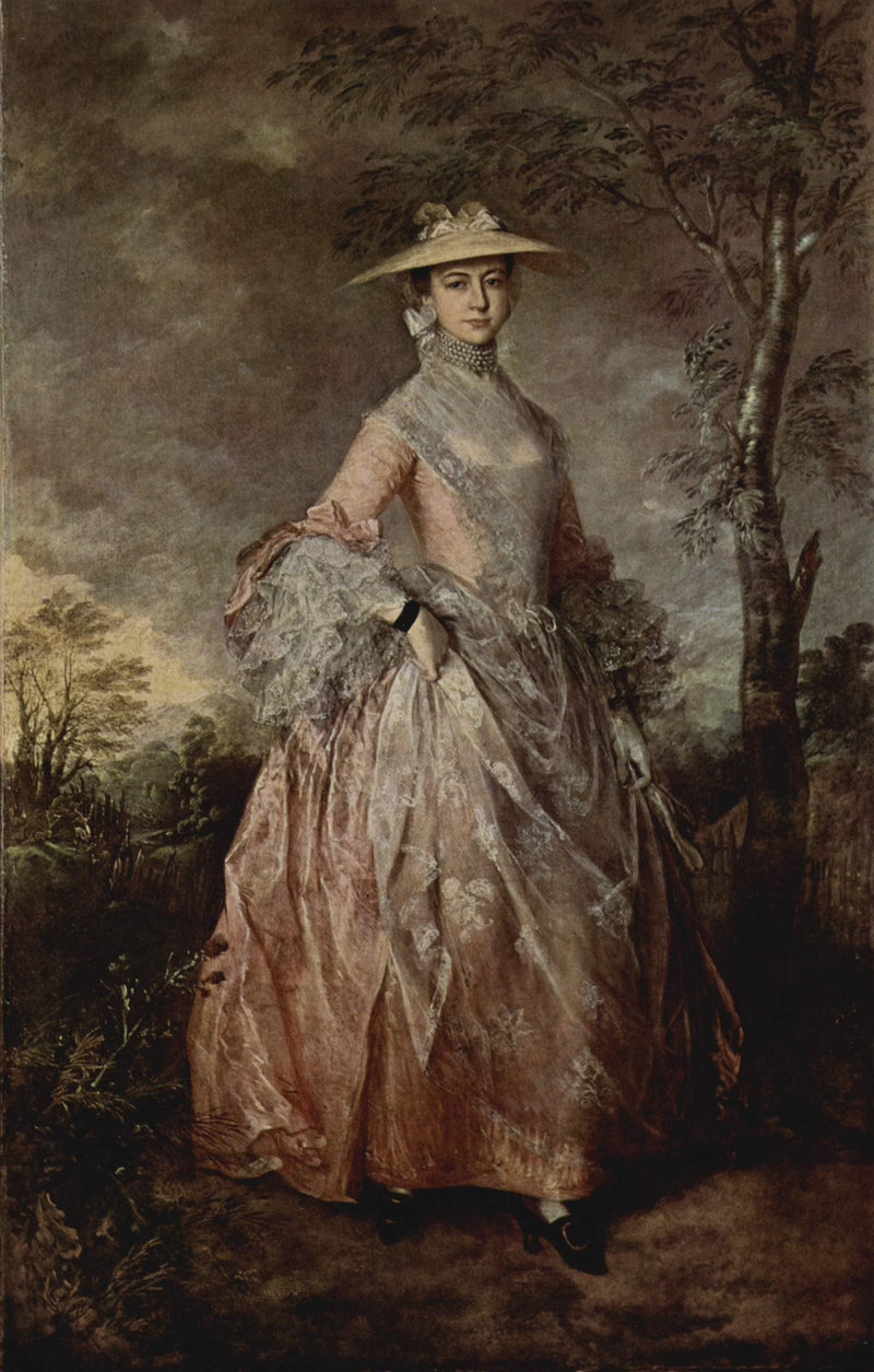 Portrait of Mary Countess Howe by Thomas Gainsborough — Oil Painting Reproduction
