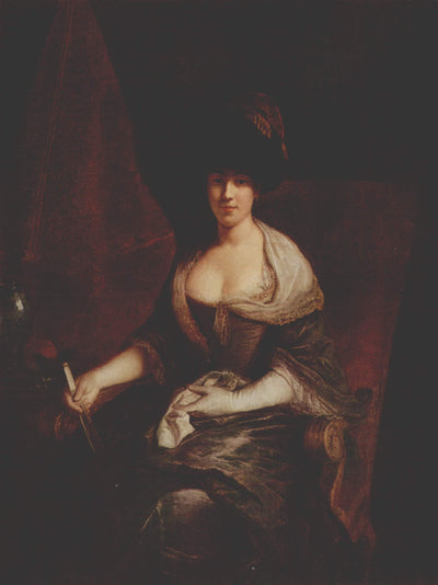 Portrait of Mary Susanne Dinglinger, born Gutermann in bedroom