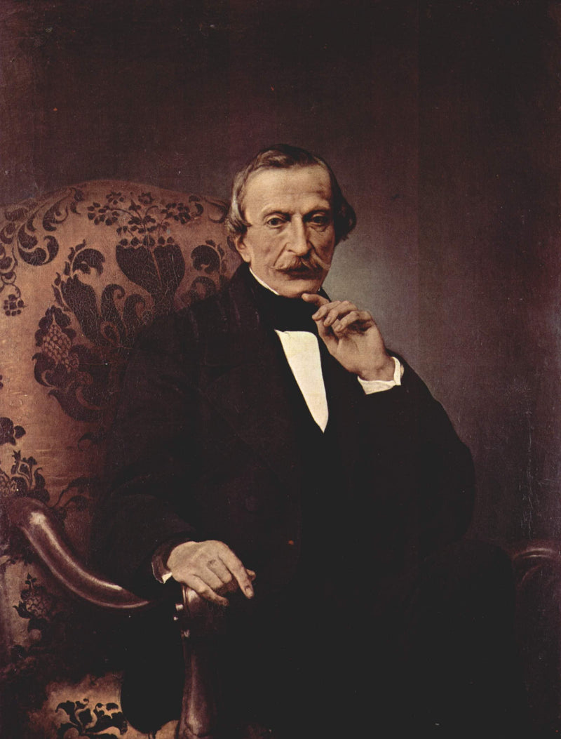 Portrait of Massimo d'Azeglio by Francesco Hayez — Oil Painting Reproduction