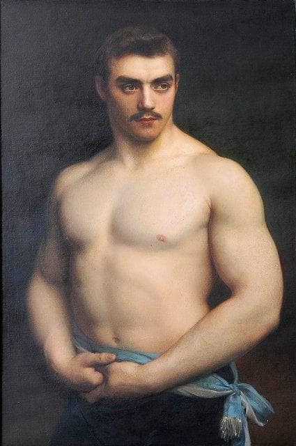Portrait of Maurice Dériaz by Gustave-Claude-Etienne Courtois — Oil Painting Reproduction