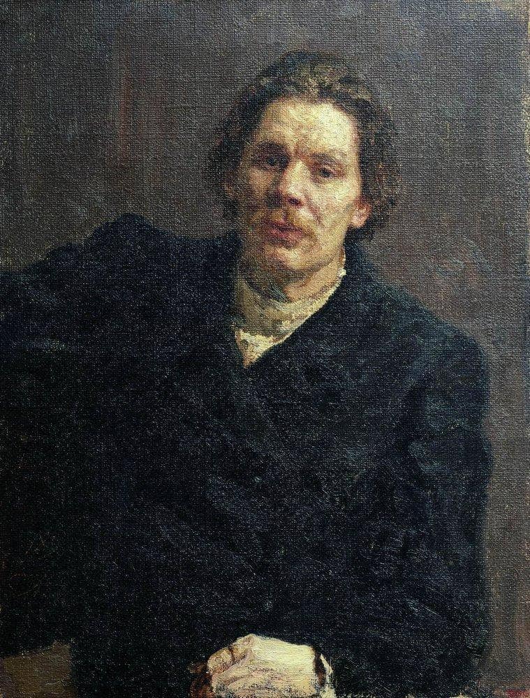 Portrait of Maxim Gorky by Ilya Repin — Oil Painting Reproduction