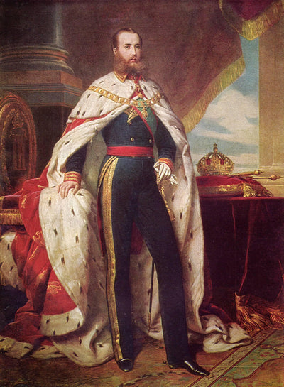 Portrait of Maximilian I of Mexico in master bedroom