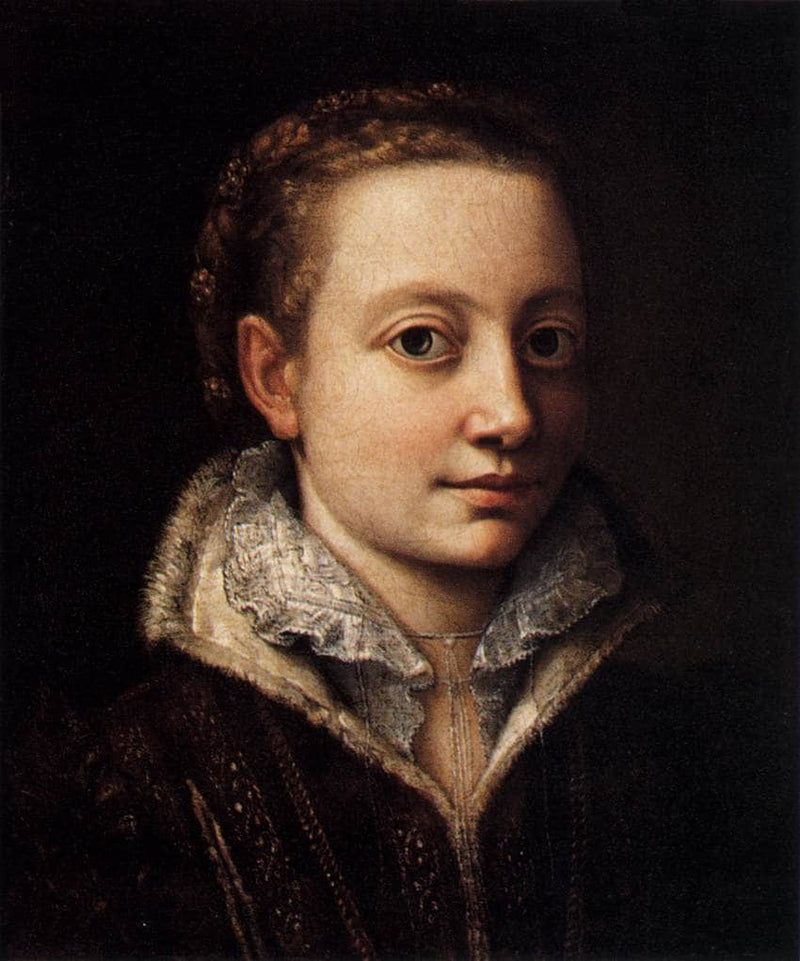 Portrait of Minerva Anguissola by Sofonisba Anguissola — Oil Painting Reproduction