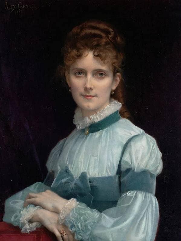 Portrait of Miss Fanny Clapp by Alexandre Cabanel — Oil Painting Reproduction