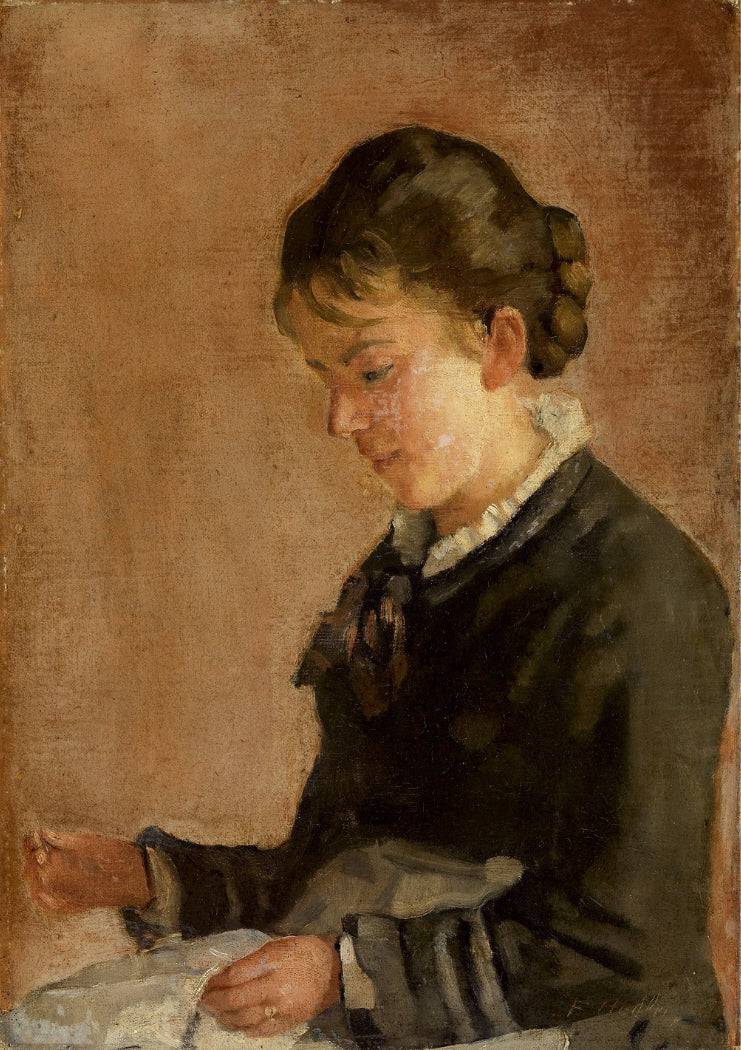 Portrait of Miss Lina Kyburz by Ferdinand Hodler — Oil Painting Reproduction