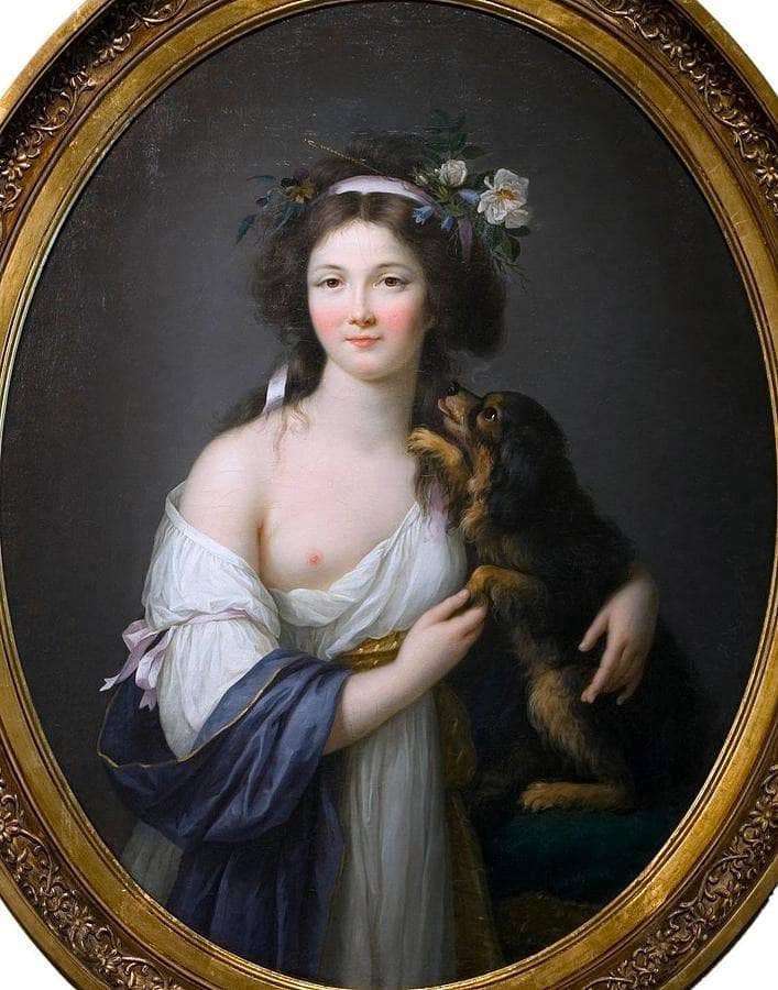 Portrait of Mme D'Aguesseau by Louise Elisabeth Vigee Le Brun — Oil Painting Reproduction