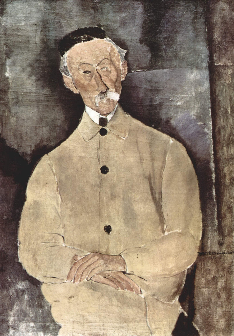 Portrait of Monsieur Lepoutre by Amedeo Modigliani — Oil Painting Reproduction