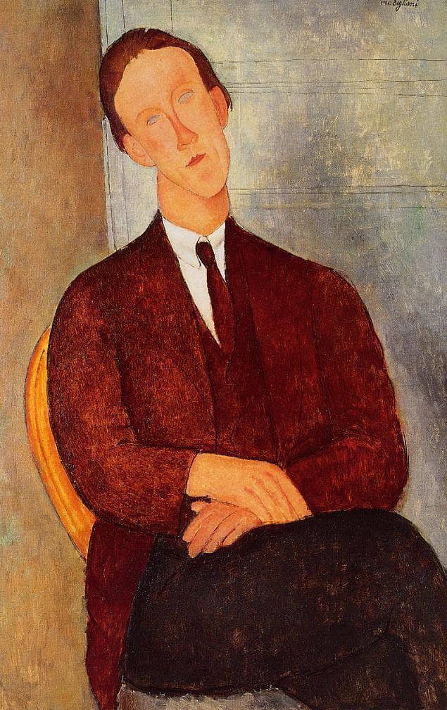 Portrait of Morgan Russell by Amedeo Modigliani — Oil Painting Reproduction