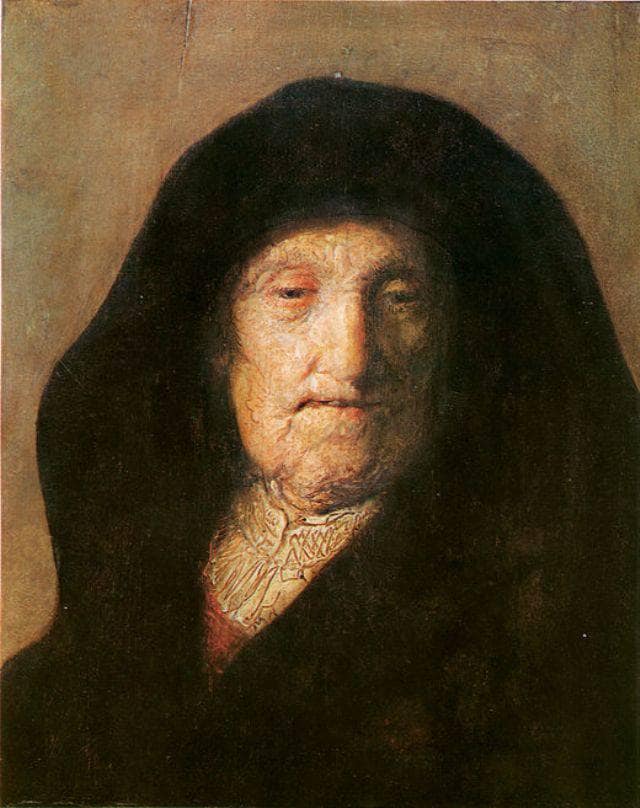 Portrait of Mother of Rembrandt by Rembrandt — Oil Painting Reproduction