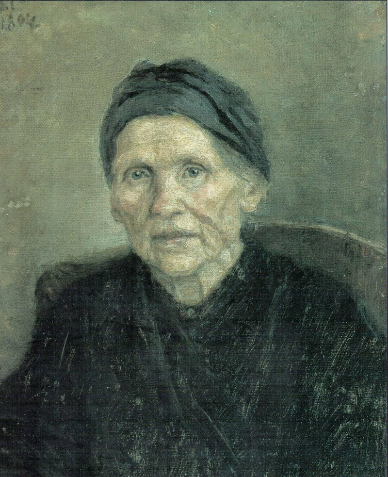 Portrait of mother by Vasily Surikov — Oil Painting Reproduction