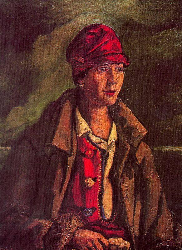 Portrait of Mrs. Amalia Gutierrez-Solana by Jose Gutierrez Solana — Oil Painting Reproduction