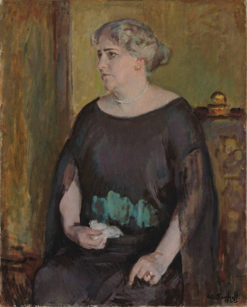 Portrait of Mrs. Lydia Keirkner by Magnus Enckell — Oil Painting Reproduction