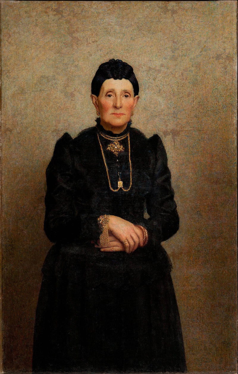 Portrait of Mrs. Sofia Abbiati Cocco by Pellizza da Volpedo — Oil Painting Reproduction