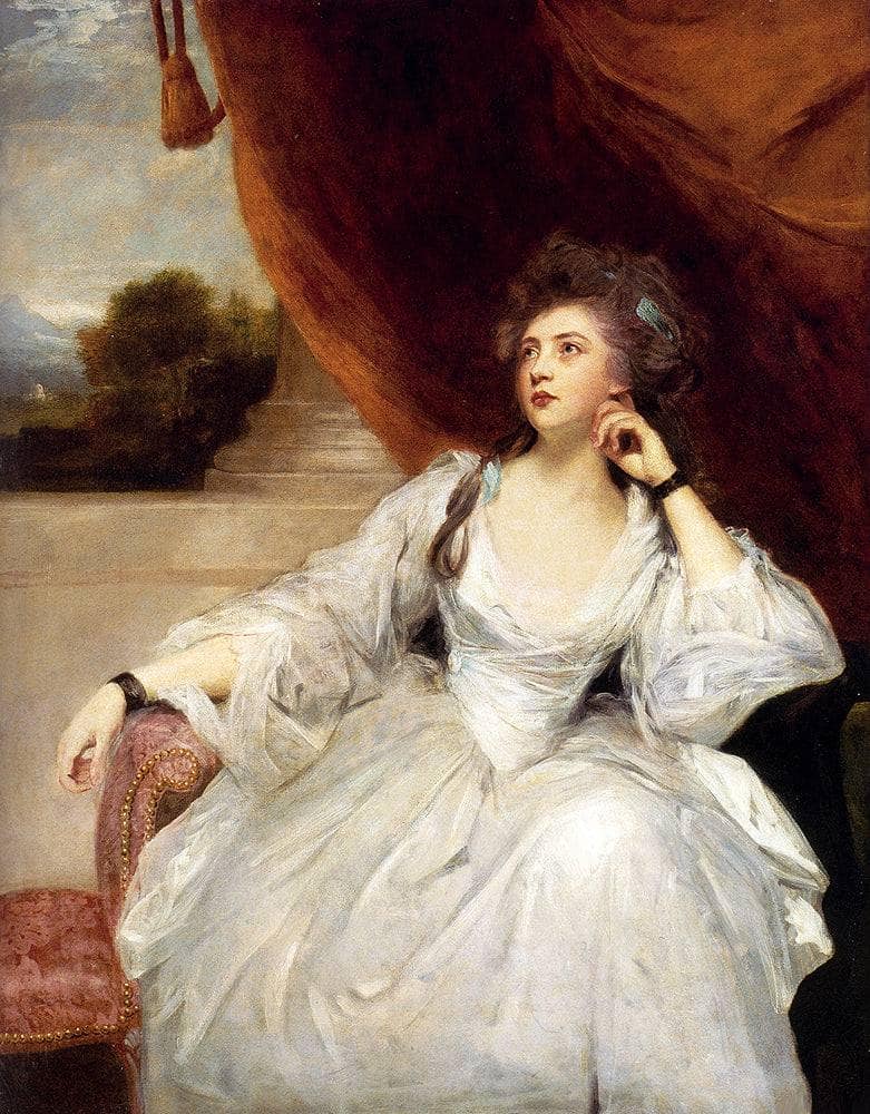 Portrait of Mrs. Stanhope by Joshua Reynolds — Oil Painting Reproduction