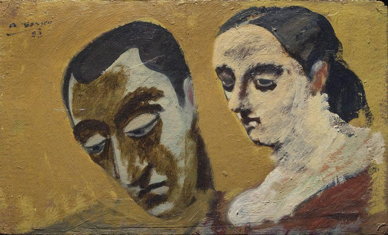 Portrait of Myself and My Imaginary Wife by Arshile Gorky — Oil Painting Reproduction