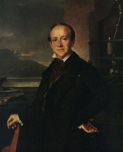 Portrait of N. A. Selivanovsky in living room