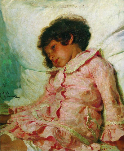Portrait of Nadya Repina in apartment