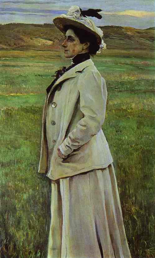 Portrait of Natalia Yashvil by Mikhail Nesterov — Oil Painting Reproduction