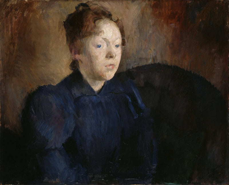 Portrait of Nenna Janson Nagel, b. Backer Lunde by Harriet Backer — Oil Painting Reproduction