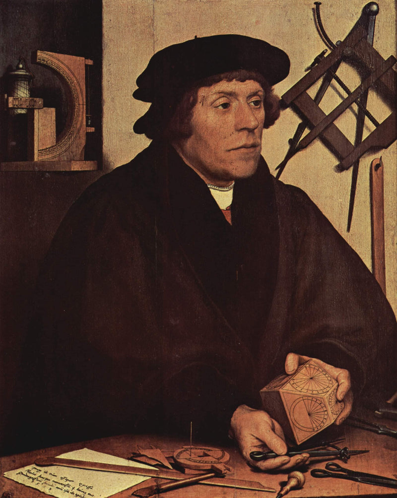 Portrait of Nicholas Kratzer by Hans Holbein the Younger — Oil Painting Reproduction