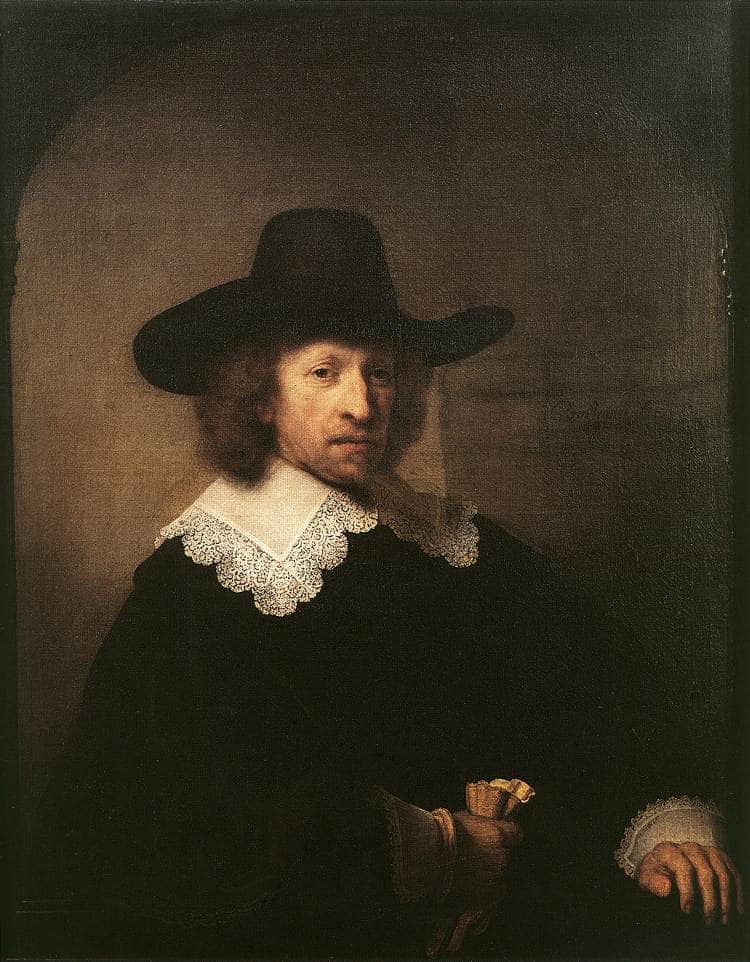 Portrait of Nicolas van Bambeeck by Rembrandt — Oil Painting Reproduction