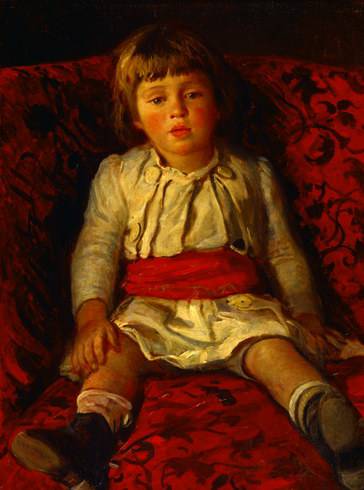 Portrait of Nikolay Ge, the Artist's Grandson by Nikolai Ge — Oil Painting Reproduction